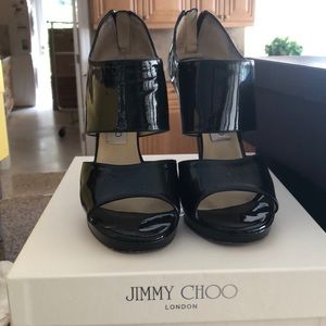 Chick black glossy Jimmy Choos